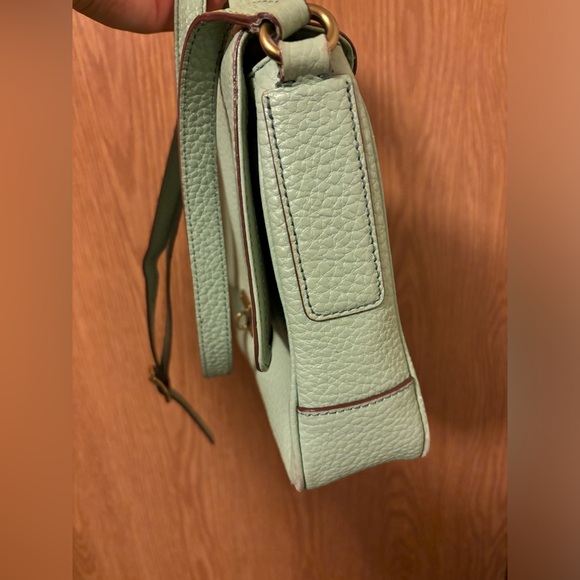 fossil pebbled leather crossbody purse - Picture 6 of 10